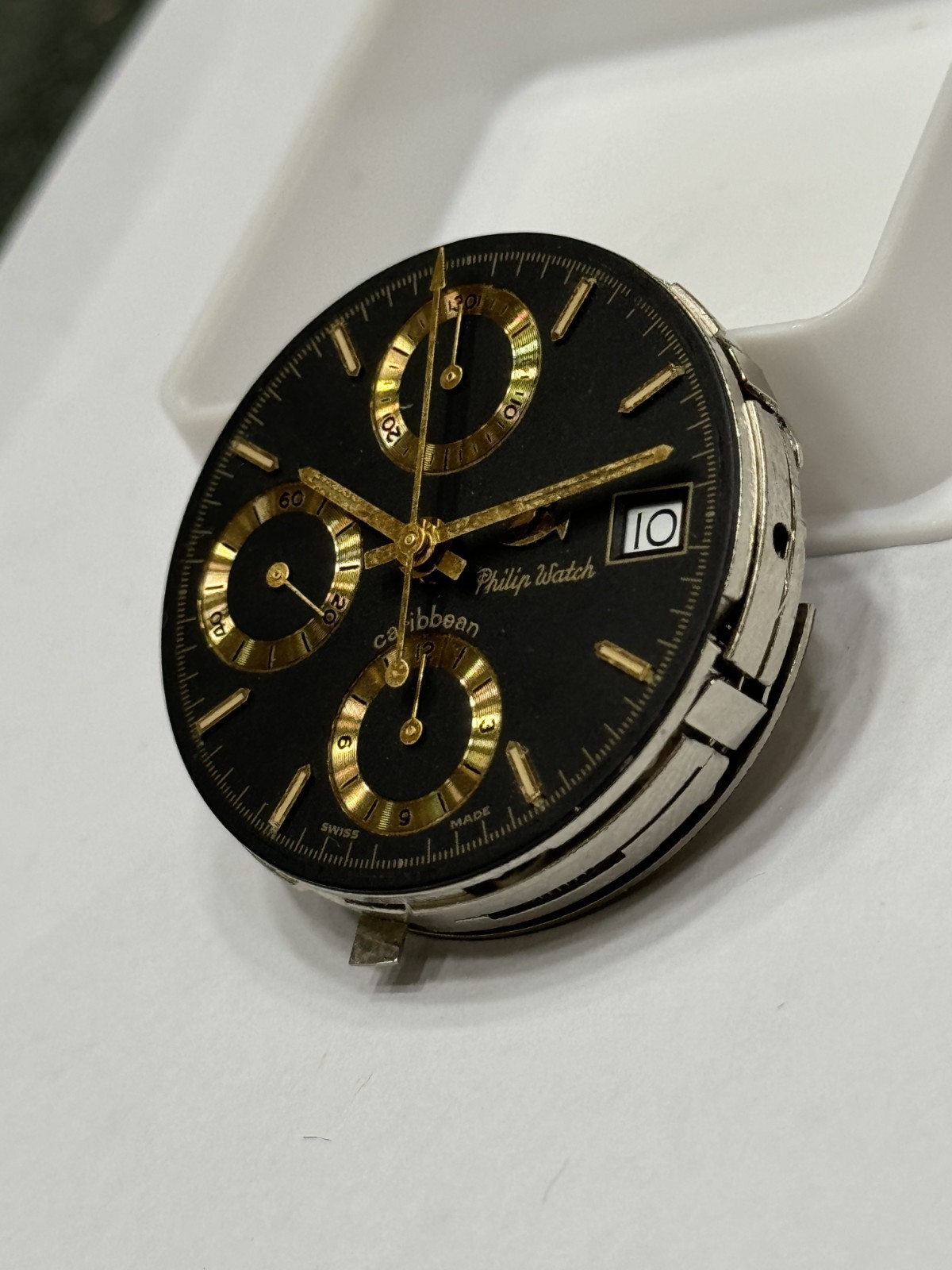 Philip Watch Movement Automatic Eta 7750 Swiss Made 17 Jewels Running