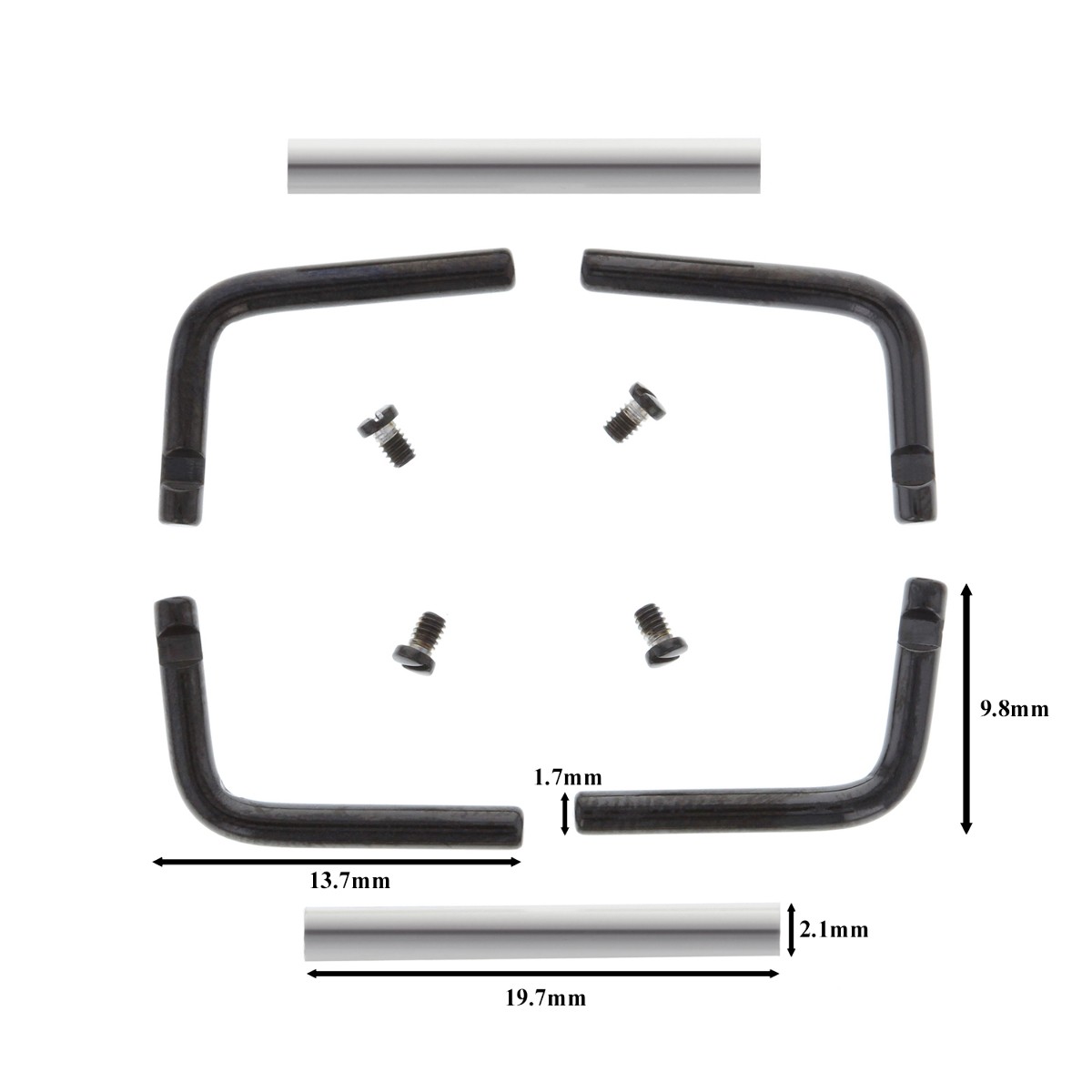 1 SET BAR,SCREW FOR 45MM PANARAI PAM 183 380 0029 RADIOMIR GMT BLACK SEAL BLACK