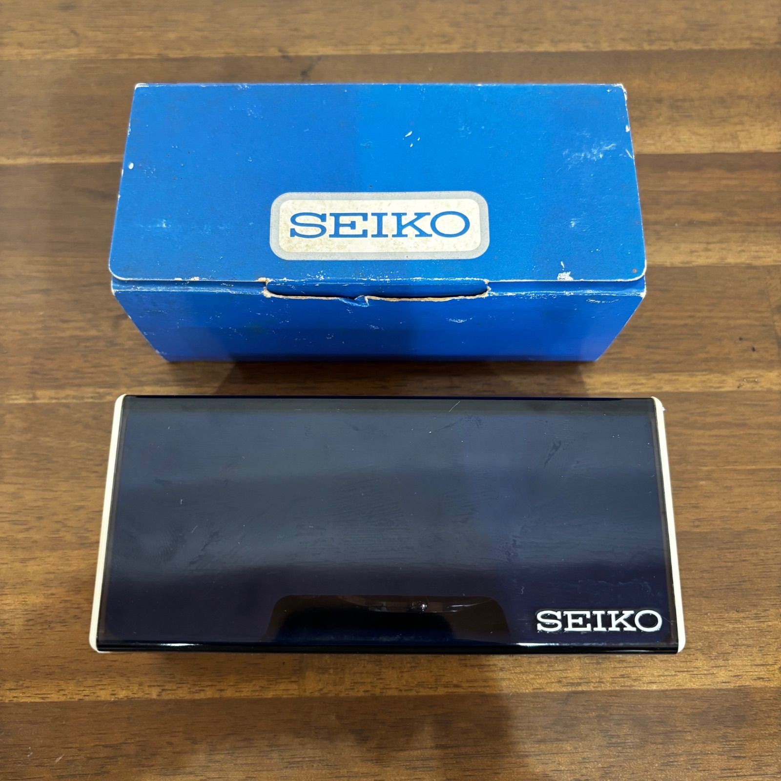 Vintage Seiko Champion Watch Box Only Genuine Display Storage Case Japan
