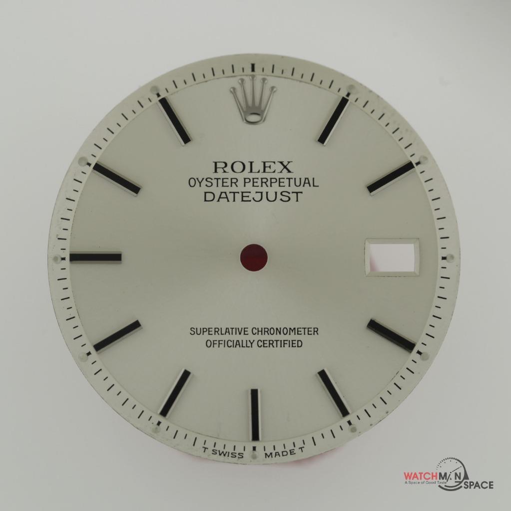 Vintage Men’s Rolex Datejust NQ 1600 1601 1603 Silver Stick Dial SS #A32