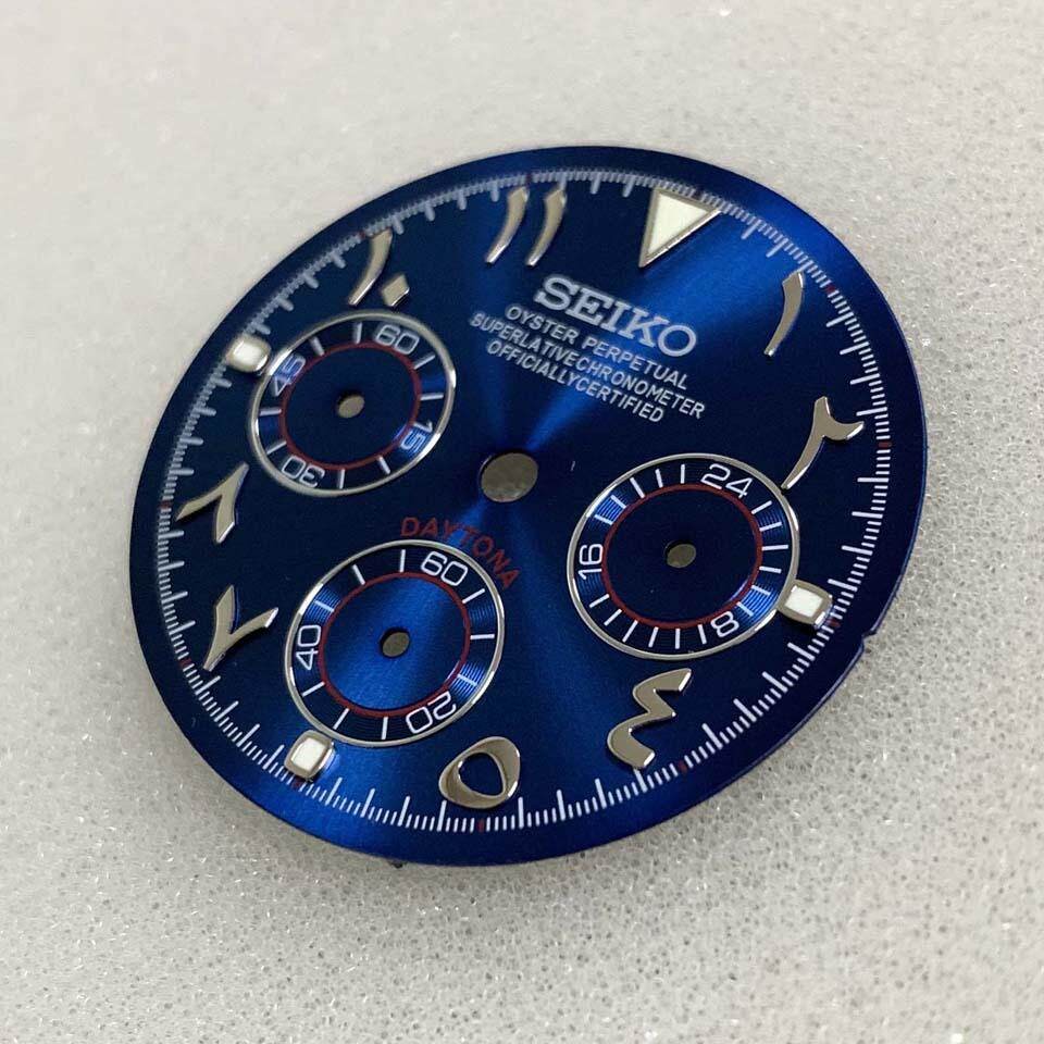 29.8mm Sun Pattern Roman Watch Dial No Luminous for VK63 Movement Watch Parts