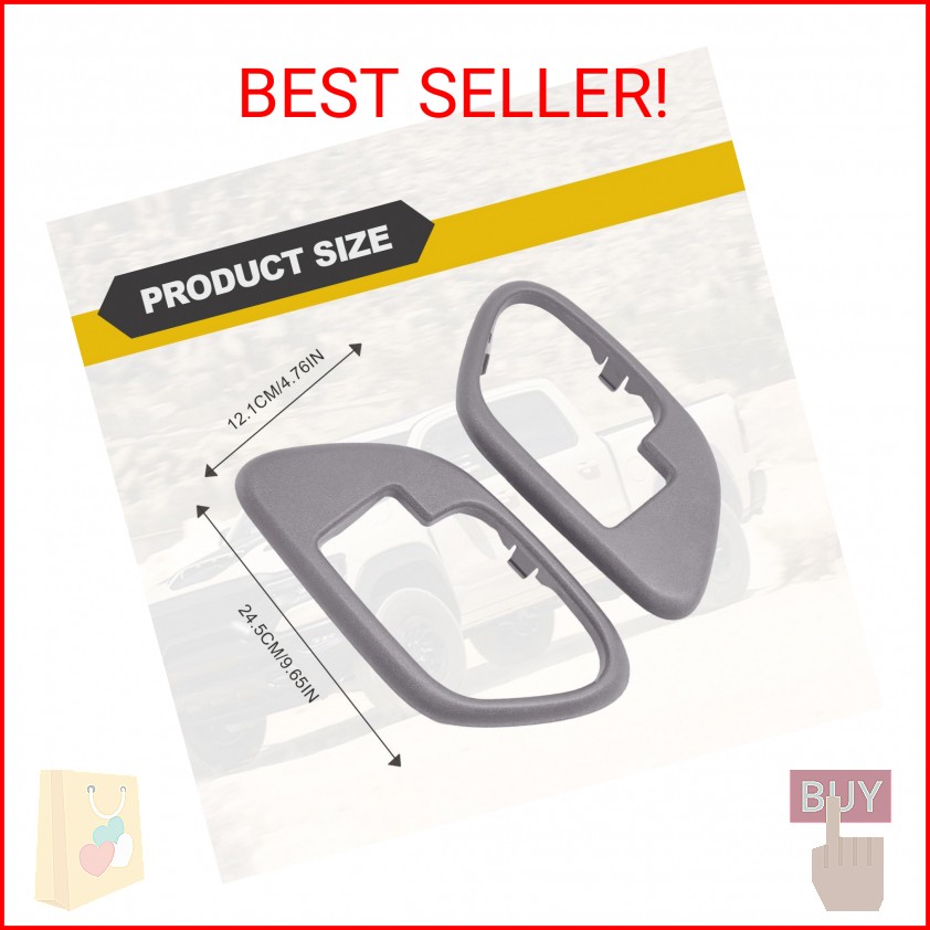 RBOKO Interior Door Handle Trim Bezel Compatible with 1995-2000 Silverado Tahoe