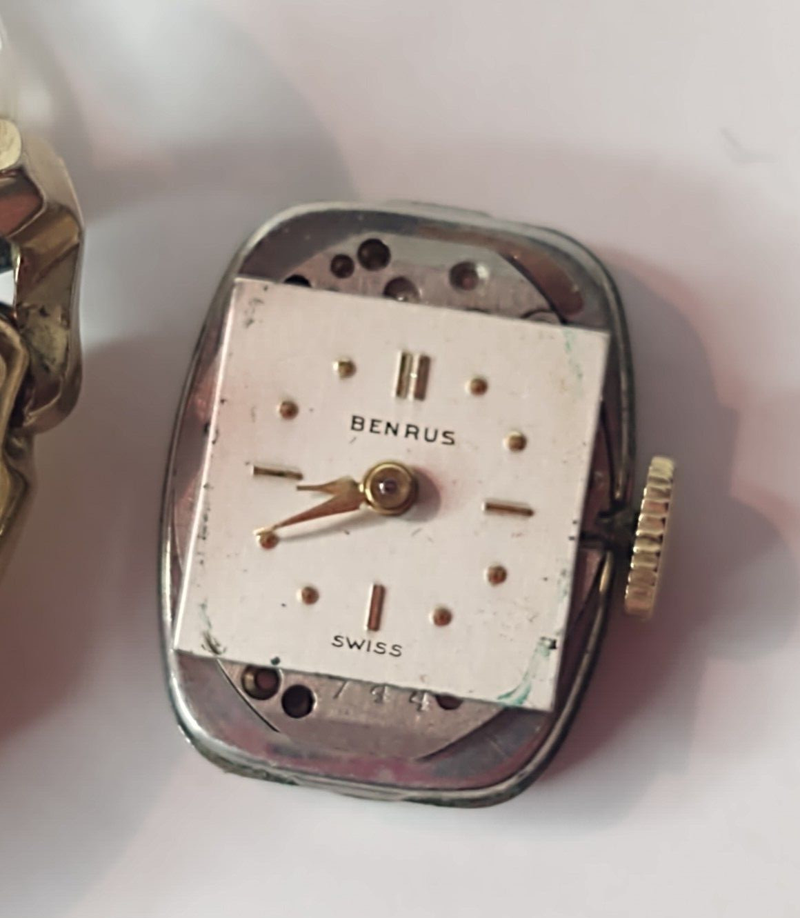 Benrus Swiss Watch 17 Jewel 10K Gold Filled The Spirit of Paris Band Vintage