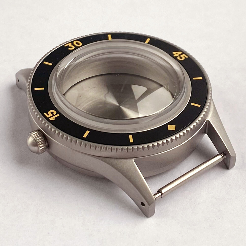 CUSN8 Solid Bronze Vintage 200M Dive Watch Case Fit NH35 Sapphire Ceramic Insert