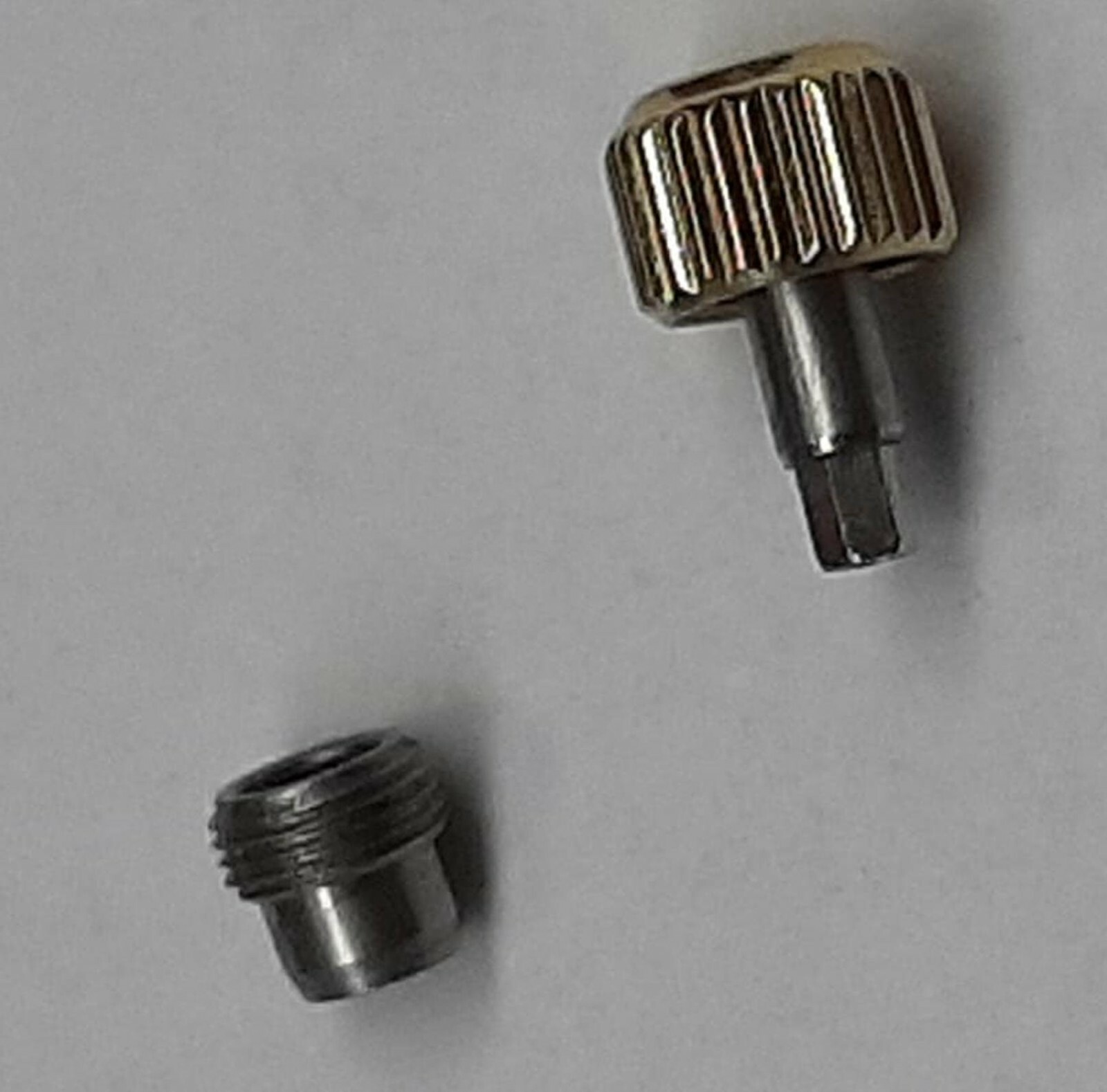 Crown watch diam. 4mm Gold Screw Steel IPG/PVD with Screw Pipe