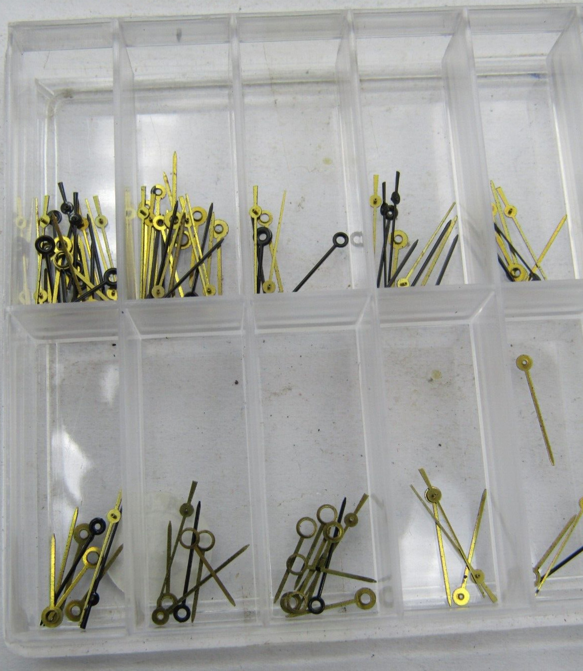 LOT OF 8mm/11mm/11mm BLACK & GOLD WATCH HANDS #608A HK10B PARTS/REPAIR P&R #1 b2
