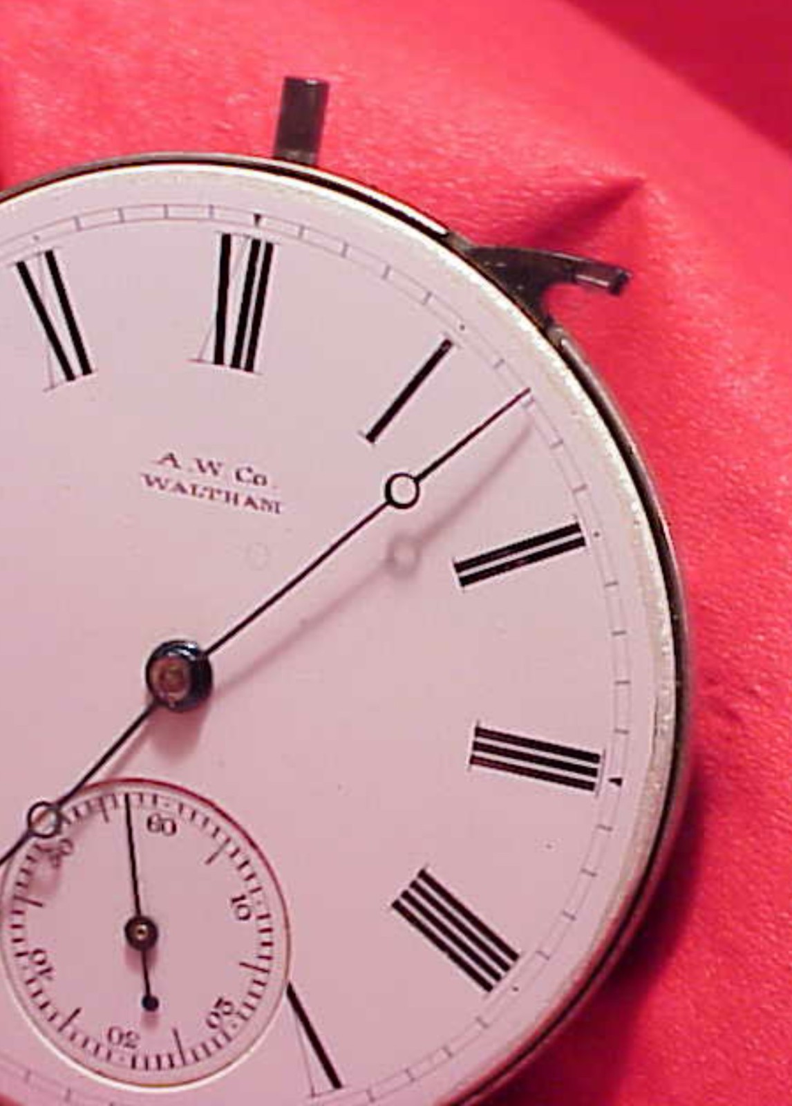 VINTAGE 1872 16 JEWELS AM WALTHAM CO POCKET WATCH MOVEMENT TICKaBIT