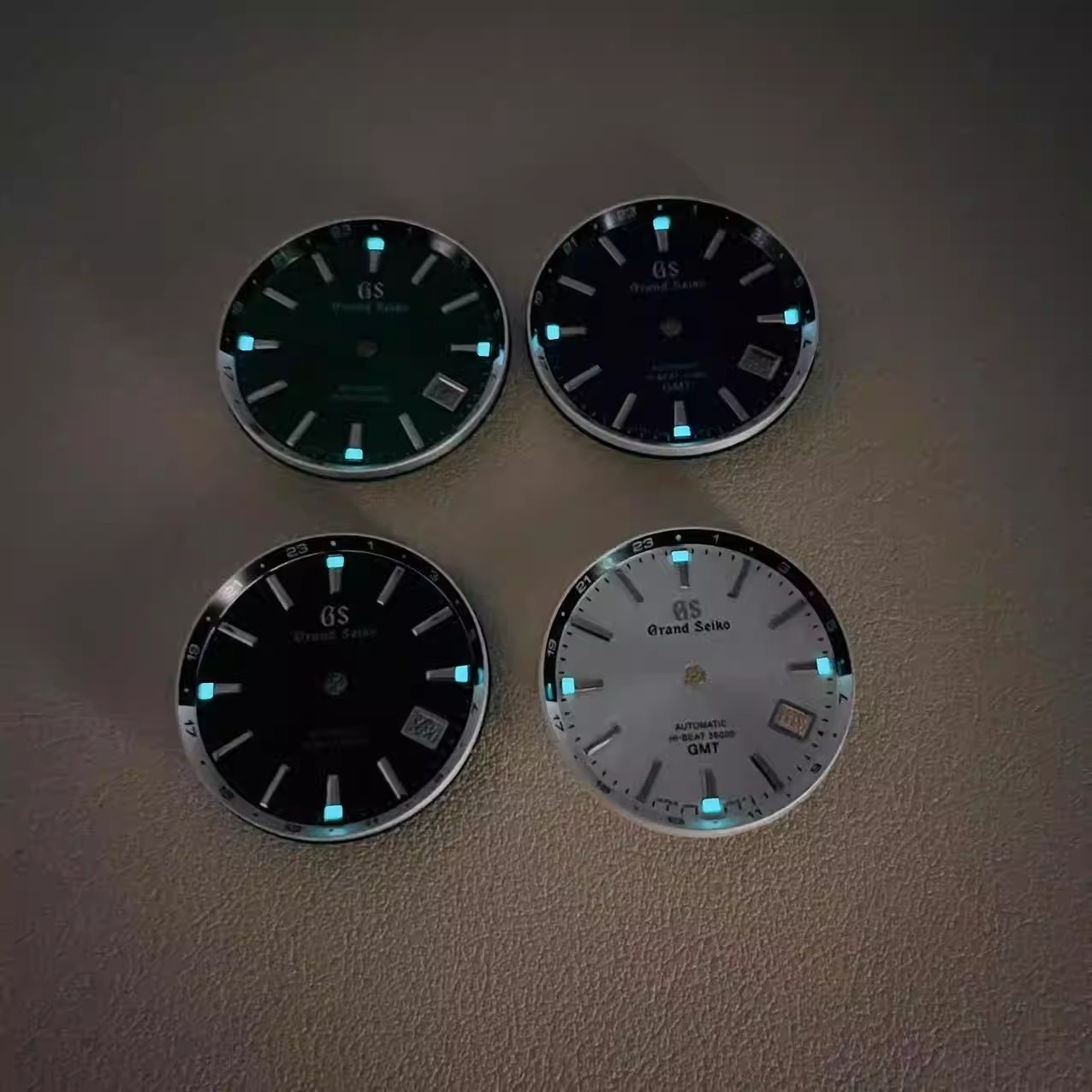 For Seiko 32mm Watch Dial Luminous Fit NH34 GMT Movement Watches Accessories