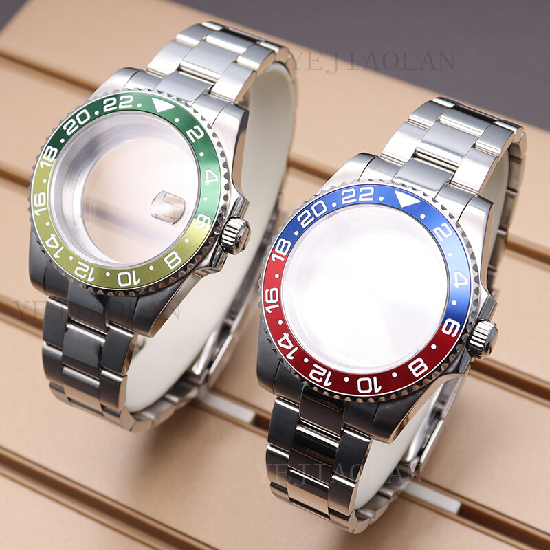 40mm Watch Case 20mm Strap Ceramic Bezel Fit Nh35 Nh36 Movement 10TAM Waterproof