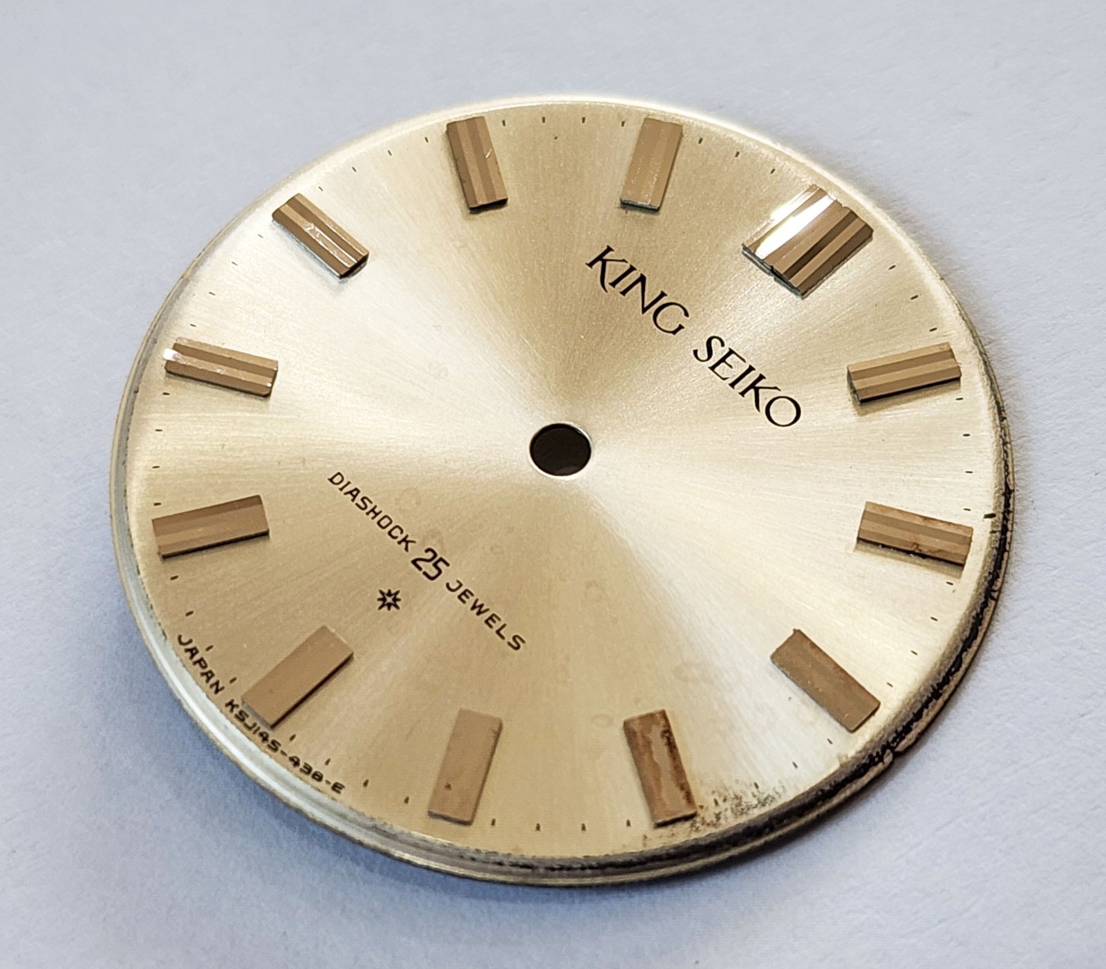 NOS DIAL KING SEIKO 1ST DIASHOCK JAPAN KS J145-438-E Manually Wind MEN’S 2