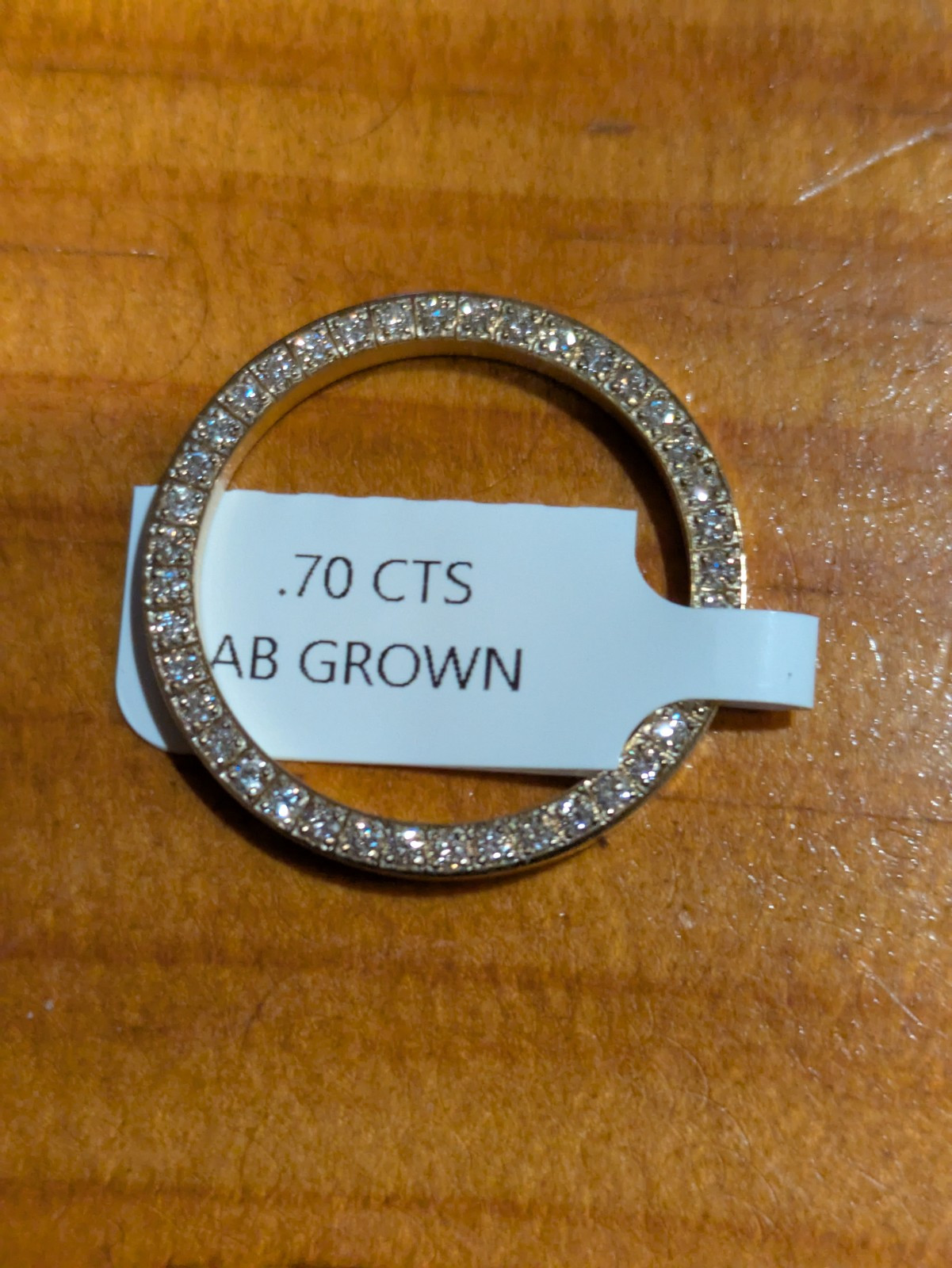 Custom SS PLATED LAB GROWN Diamond Bezel for ROLEX Ladies 26mm 6917 69173 69178