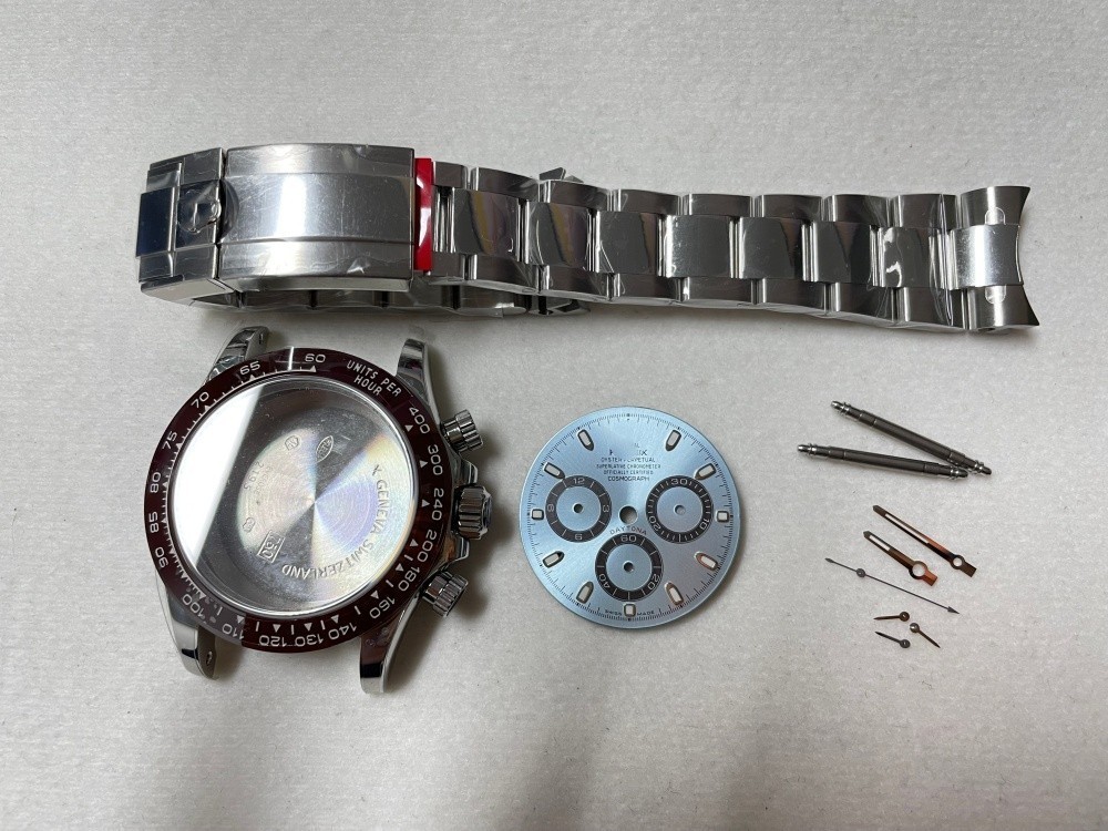 For 4131 7750 4130 Aftersales accessories DIY 40mm Stainless Steel watch kit