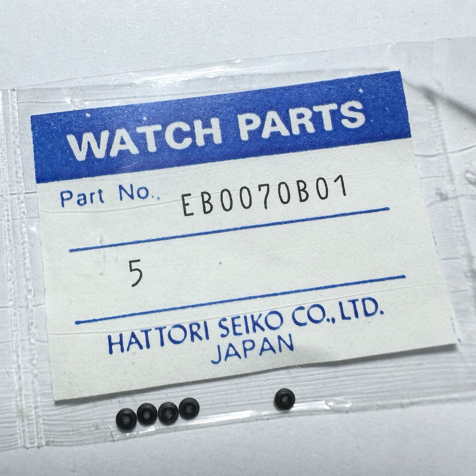 x5 ORIGINAL CROWN GASKET FOR SEIKO 7016 7018 CHRONOGRAPH EB0070B