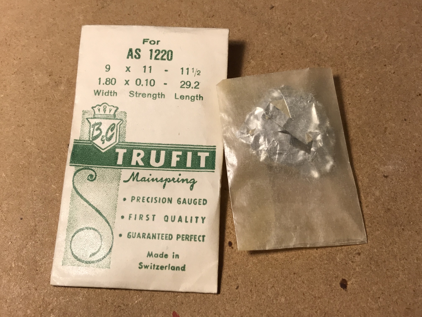 Trufit Mainspring for A.S. caliber 1220 – Steel
