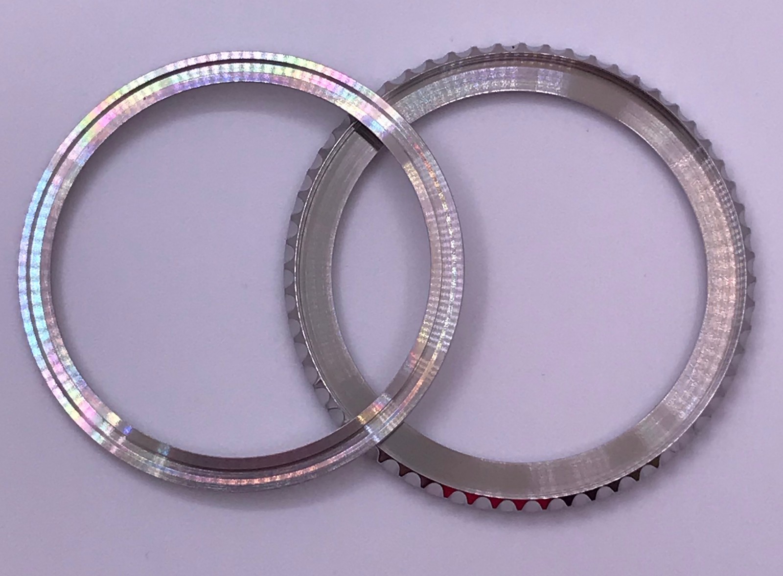 ROTATING BEZEL SS,BLACK DLC, OR IP GOLD FOR ROLEX SUBMARINER W/ CERAMIC INSERTS