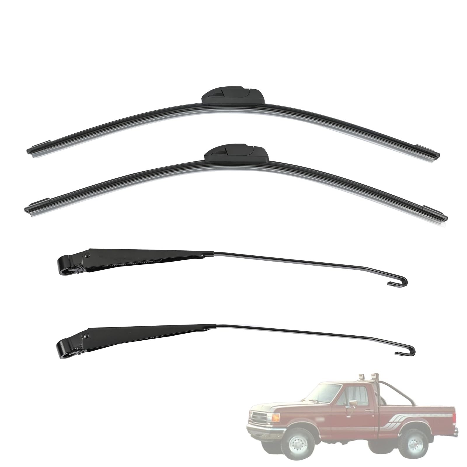 1 Pair Front Windshield Wiper Arm F1TZ-17526-AA F4TZ-17526-A Compatible With …