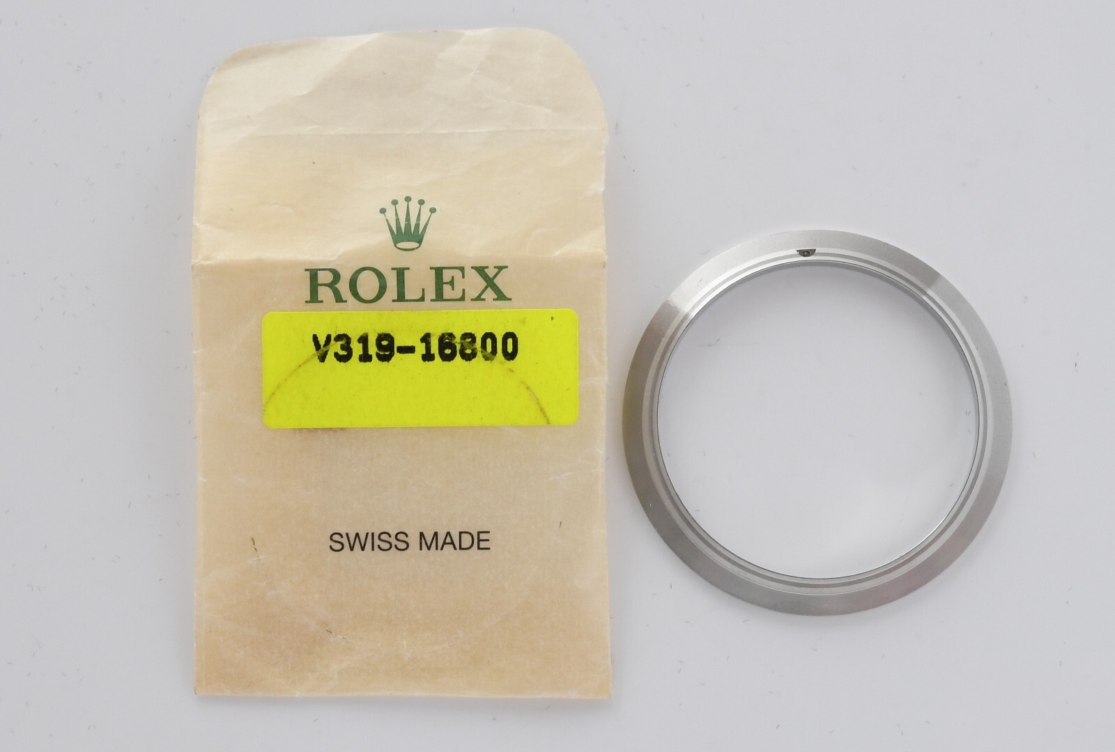 Genuine Rolex Stainless Steel Crystal Retainer New Old Stock Model 319 16800
