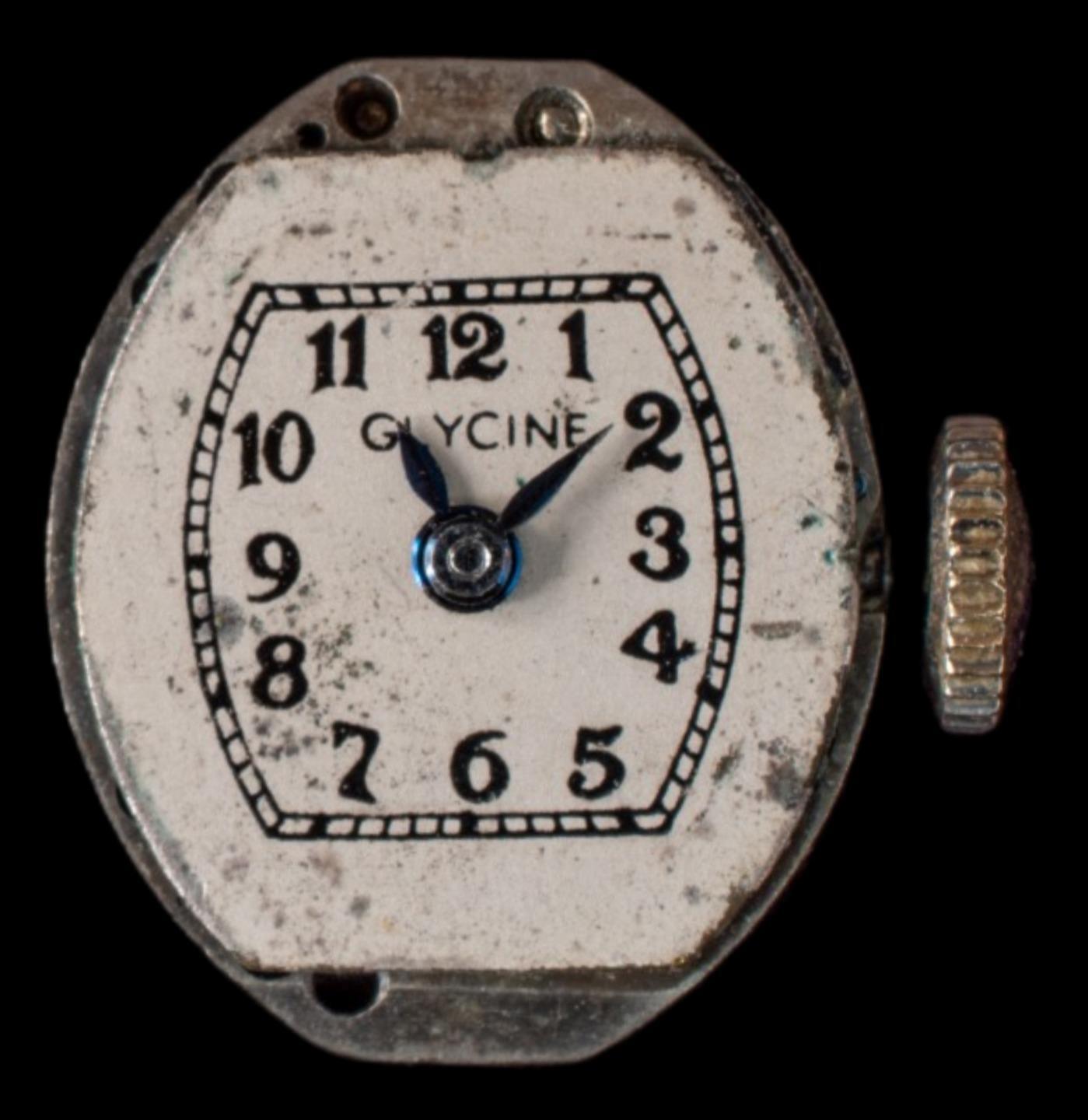 GLYCINE 17 Jewels Movement Silver Dial with Black Numbers 4640