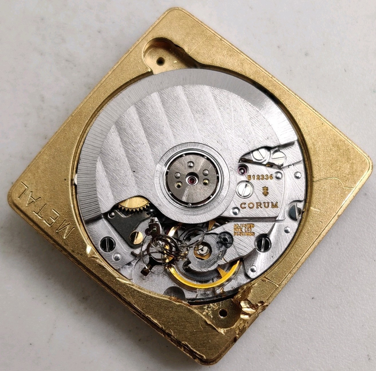 Corum Quadratus Frederic Piguet 9640 9641 Automatic watch movement For Repair