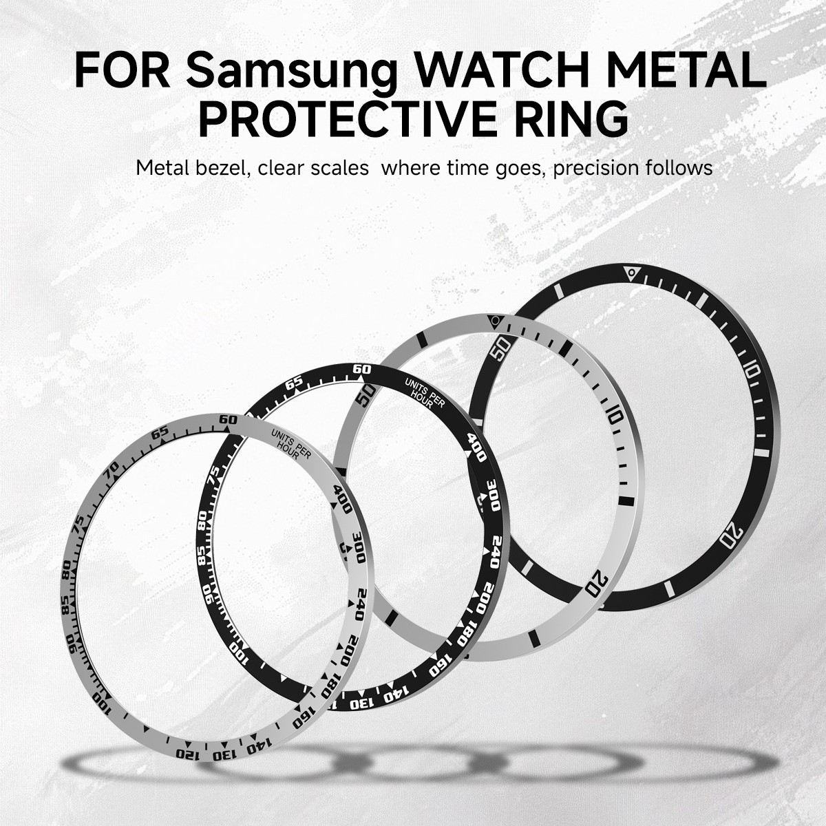Steel Bezel Rings For Samsung Galaxy Watch 8 40mm 44mm Anti Scratch Metal Cover