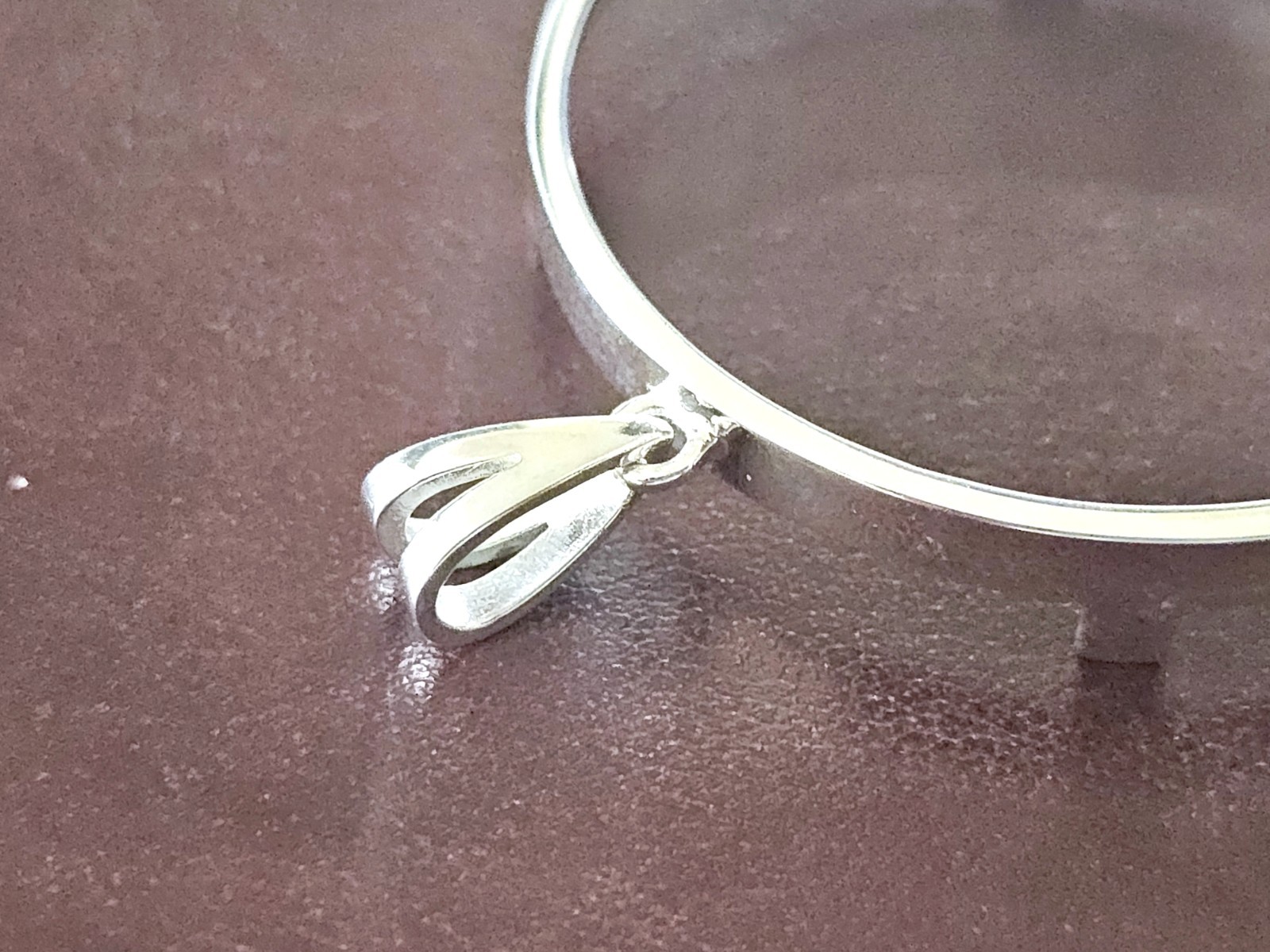 925 Sterling Silver Prong Back Simple Bezel for 39mm 1 oz Silver Rounds Casino