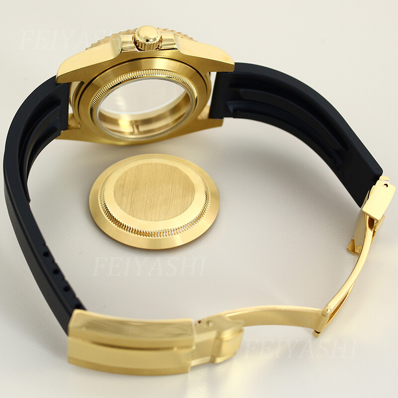 For Nh35 2824 Movement 40mm Watch Case Strap Yacht Ceramic Bezel Sapphire Glass