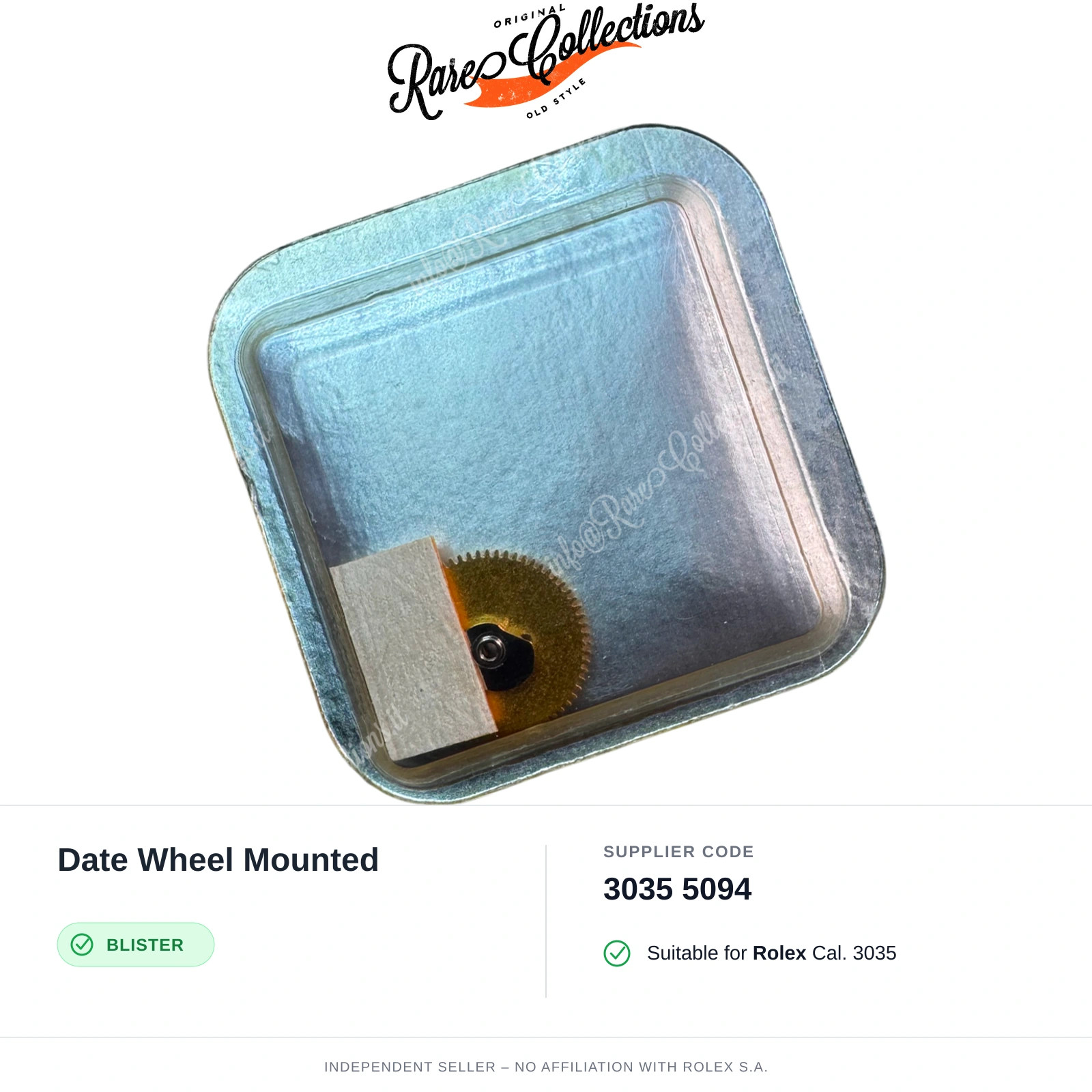 Date Wheel Mounted for Rolex (cod. 3035 5094) — New Blister NOS NOS X1