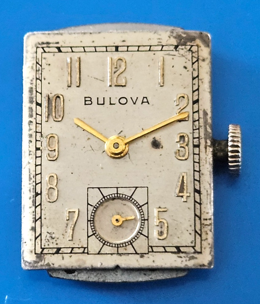 BULOVA 7AK 21J Watch Movement (REMOVED FROM GOLD CASE/BALANCE RUNS) lot125