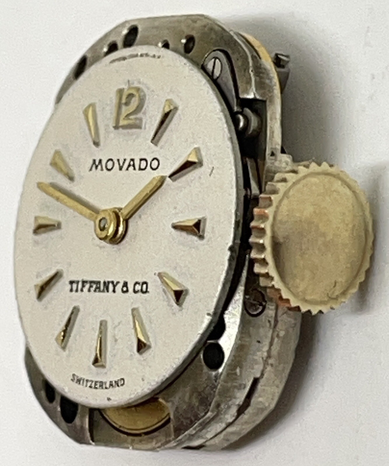 MOVADO MOVEMENT /Tiffany Dial / 17 Jewels Swiss 2 Positions Runs