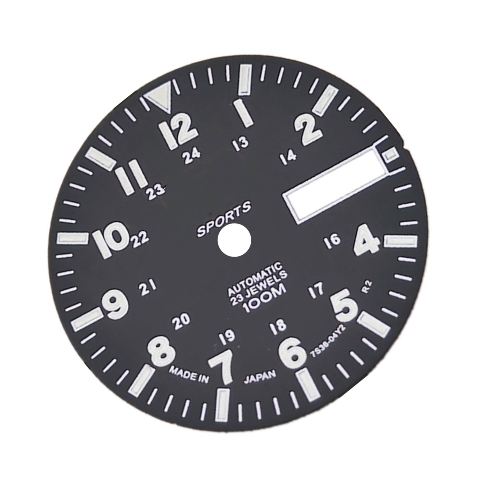 Black Copper Green Luminous Watch Dial for NH36A Automatic Mechanical Movement D