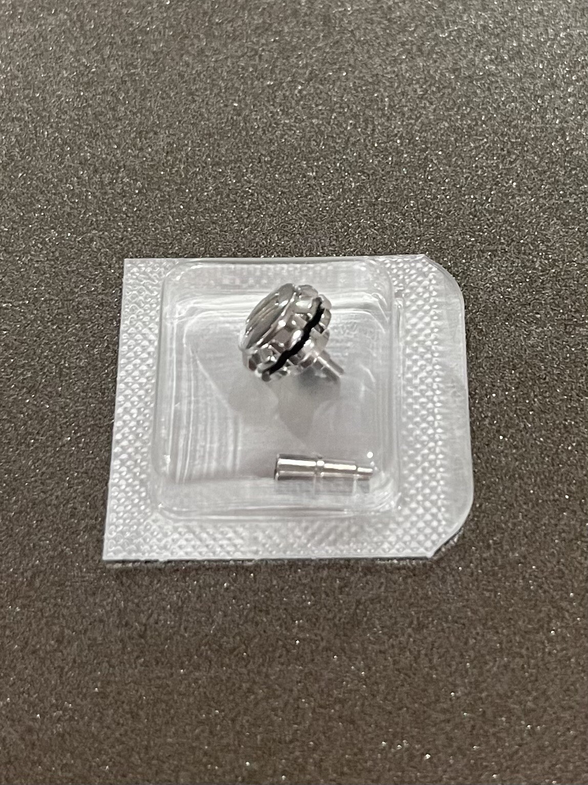 Watch Crown Tag Heuer TAG-72 (7.8×4.9) M0.9 Silver With Black