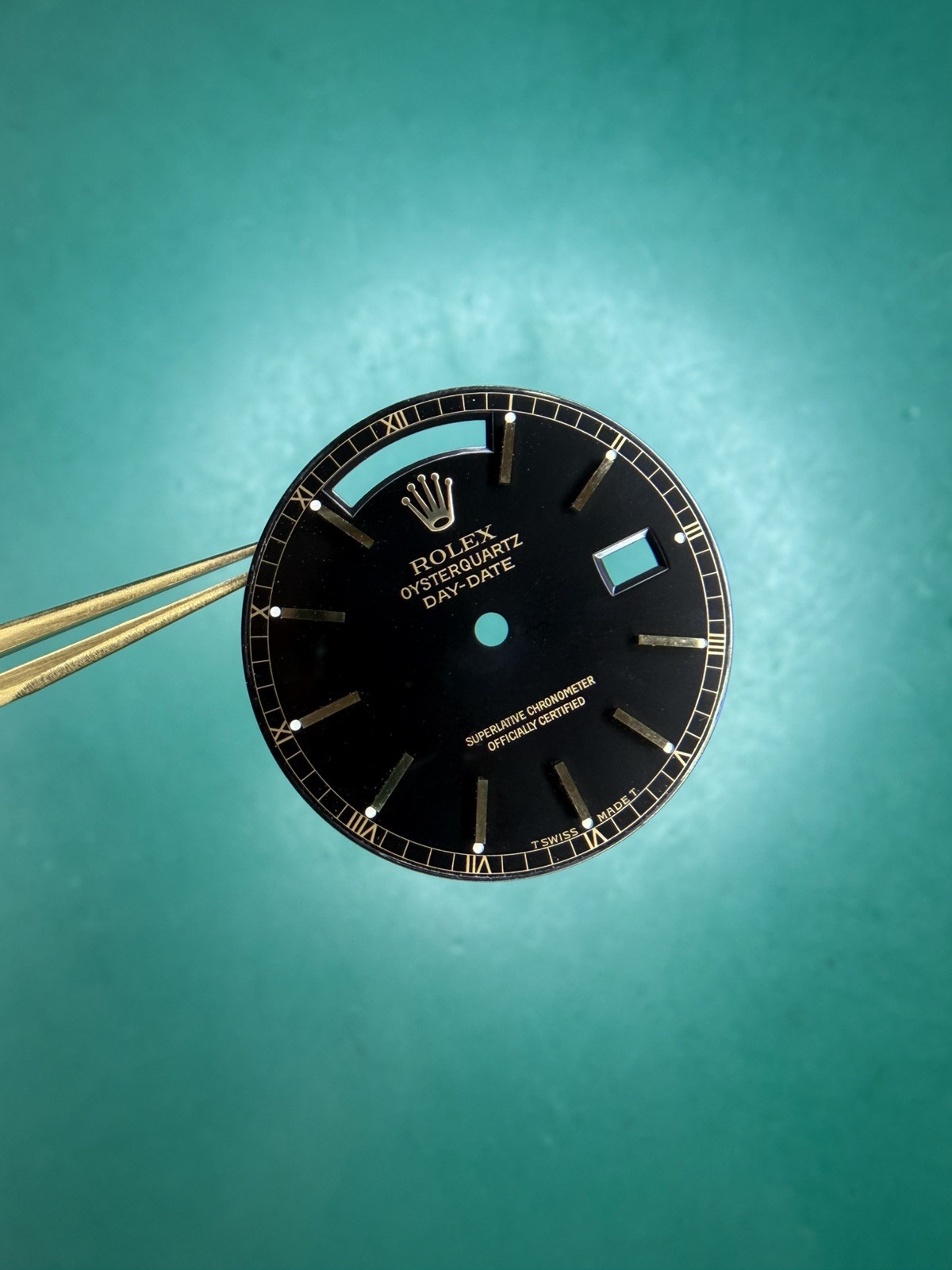 RARE Rolex Dial black Day-Date OYSTERQUARTZ 19018