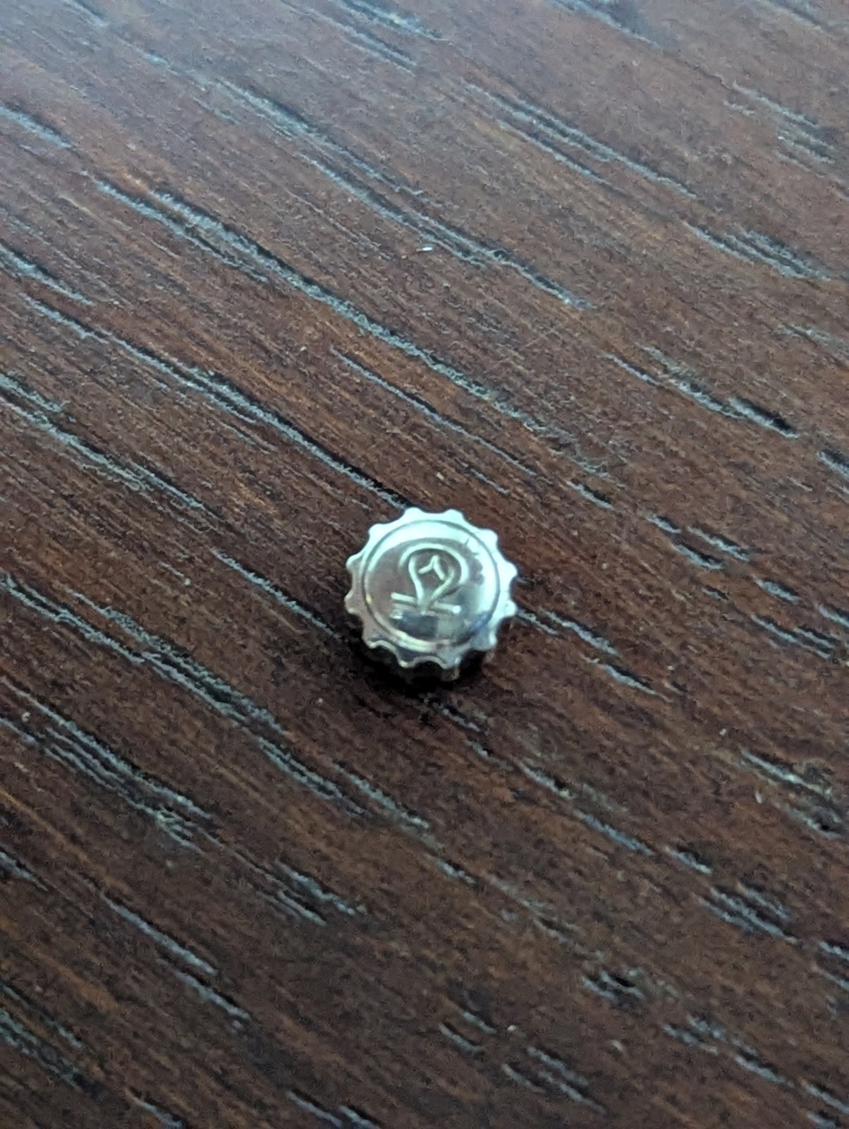 Rare Omega Mercedes NAIAD Railmaster Watch Crown, 5.49mm X 2.91mm, Tap 7 #P456