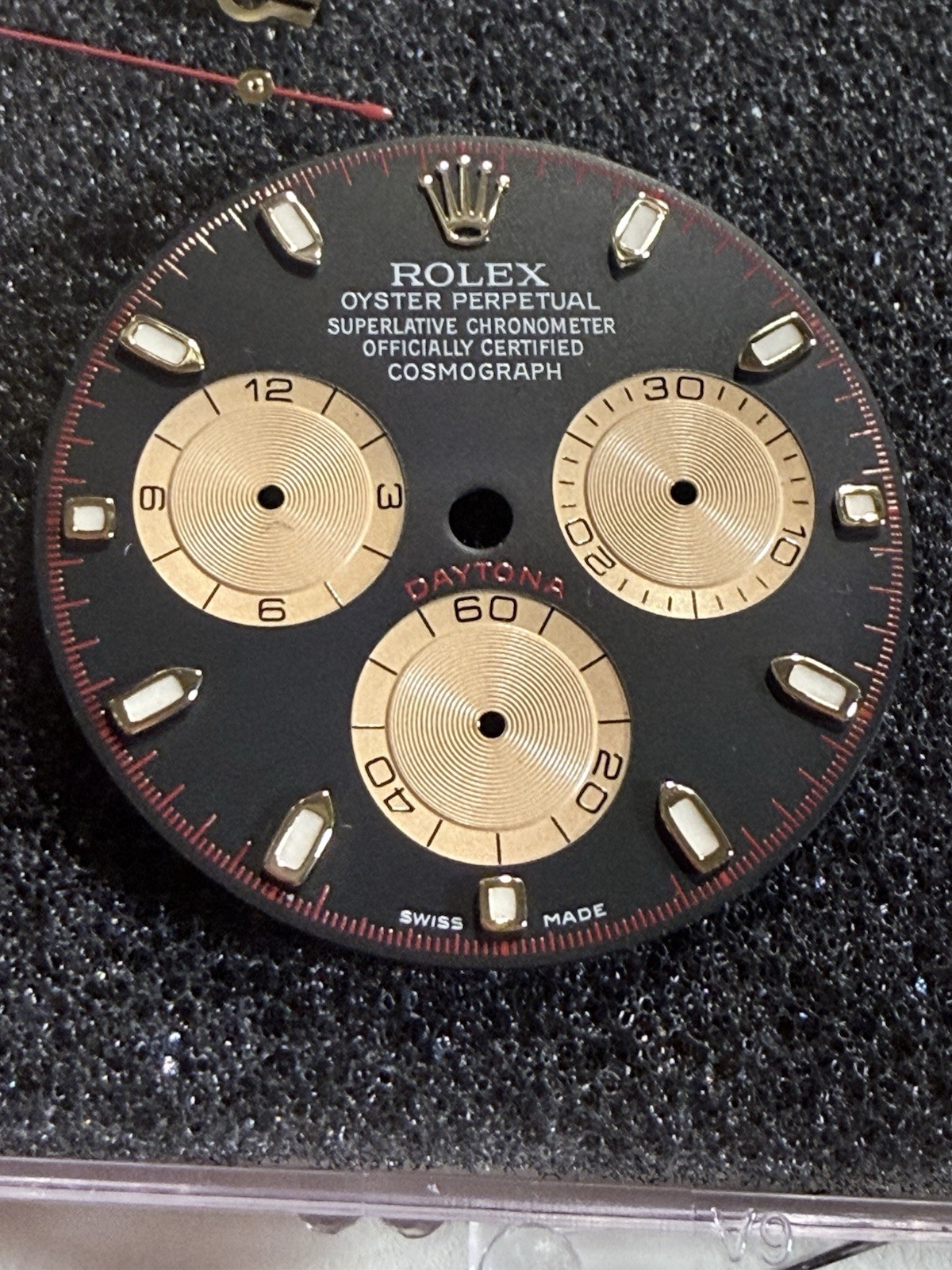 Custom Dial Fits Rolex Daytona 116508 126508 With Hands High-Quality