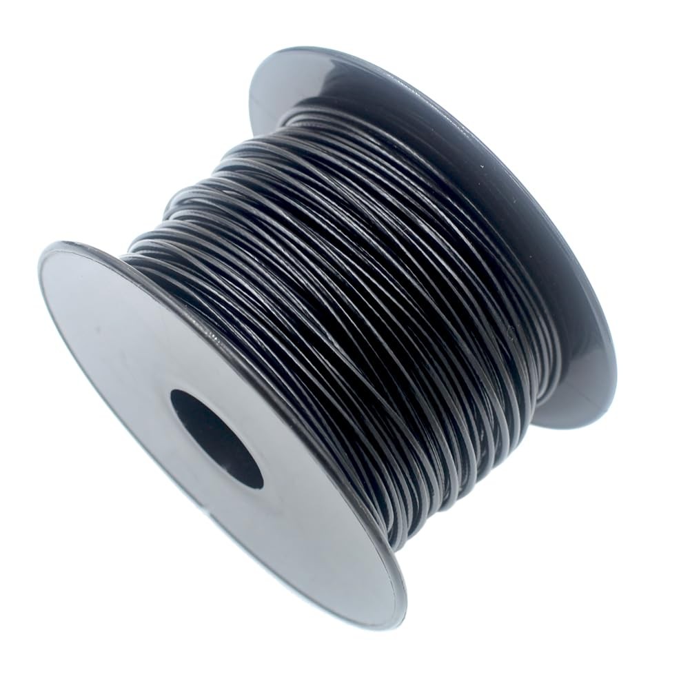 200 FT Black Vinyl Coated 304 Stainless Steel Cable Reel 1/16 Inch Spool Kit