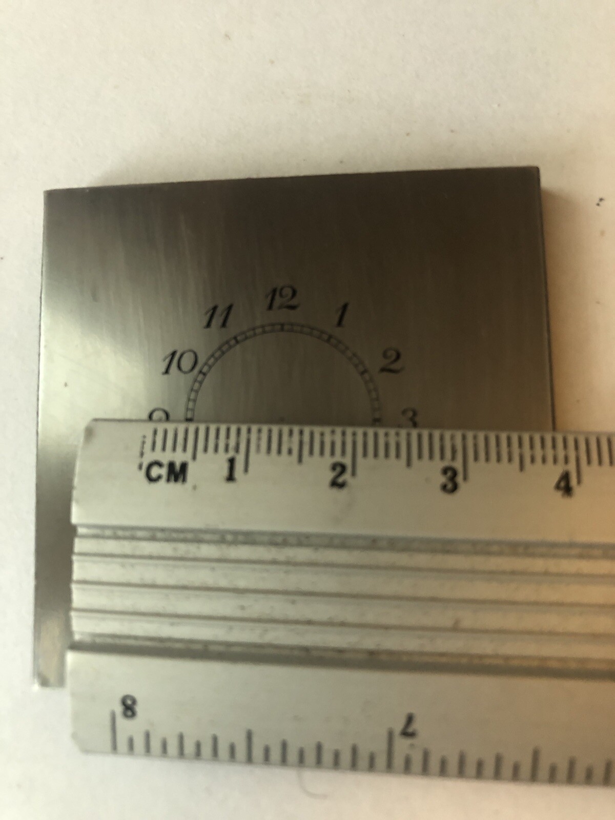 Big Dial numbers, printing plate
