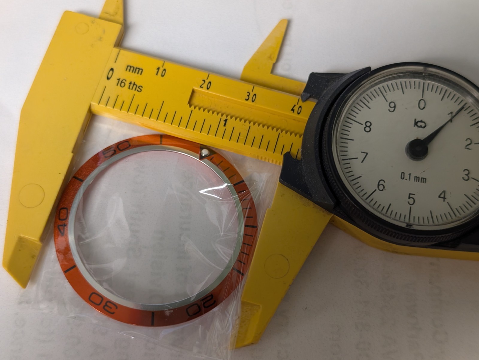 Bezel Insert for Omega 41.1mm diameter Orange and Black New Unbranded beautiful