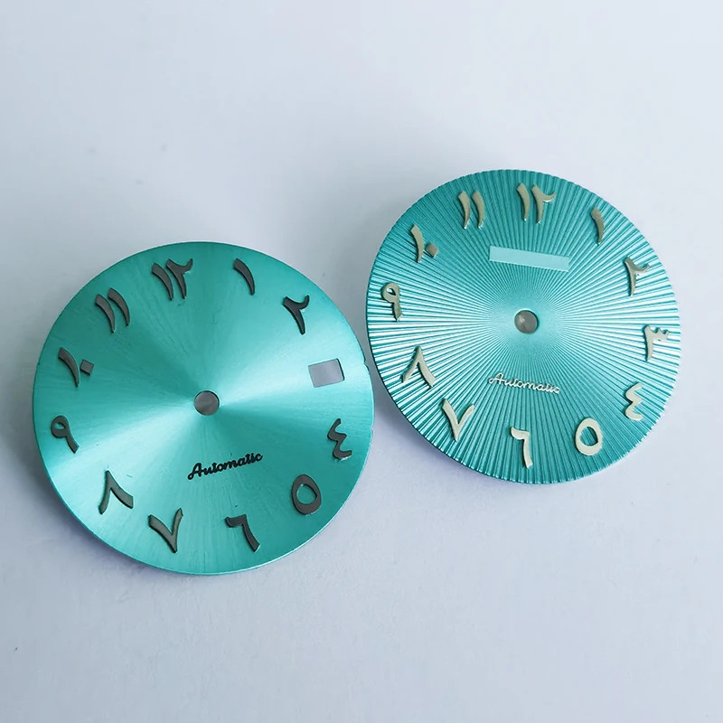 DS Arab Dial Sunburst NH35 Black Color Ice Blue Sterile NH34 SKX007 SMod No Lume