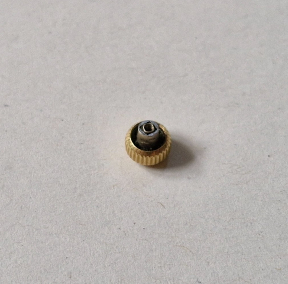 Genuine Rolex Oyster Patent + 5.3mm x 2.4mm Tube Gold Crown – VG c.1940s-50s