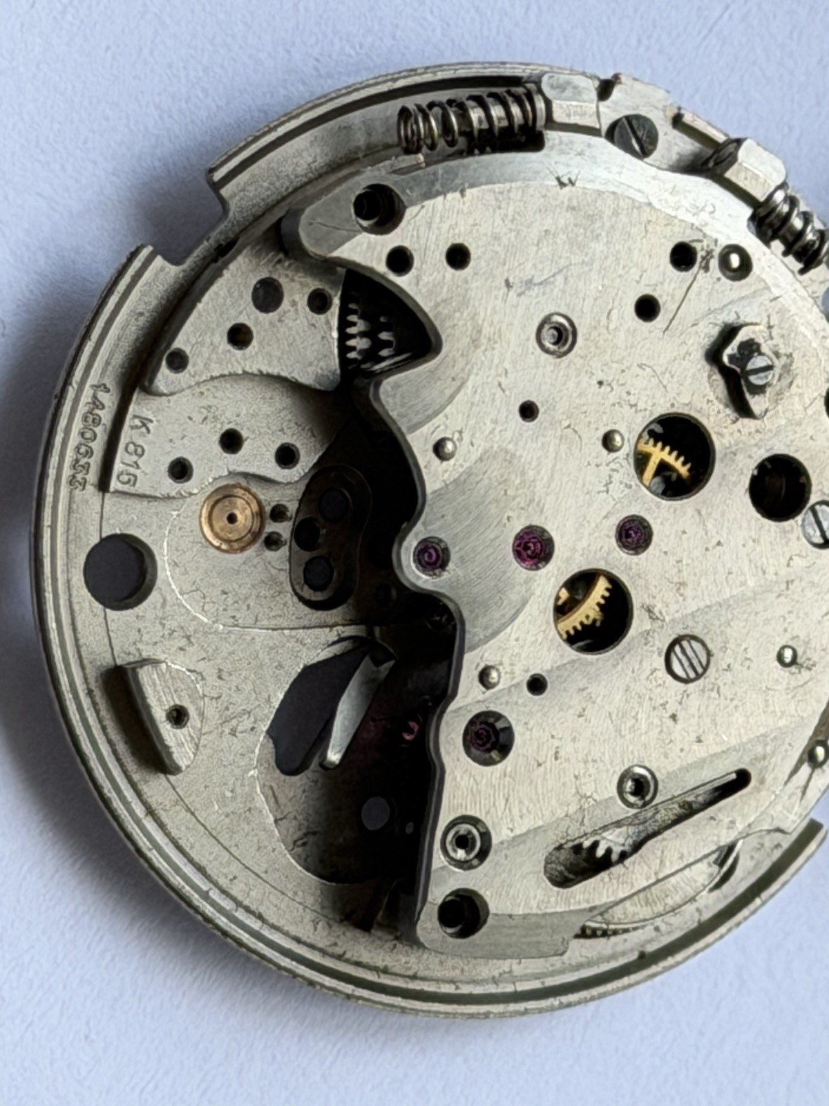 Jaeger LeCoultre Memovox K815 Movement For Parts Or Repair