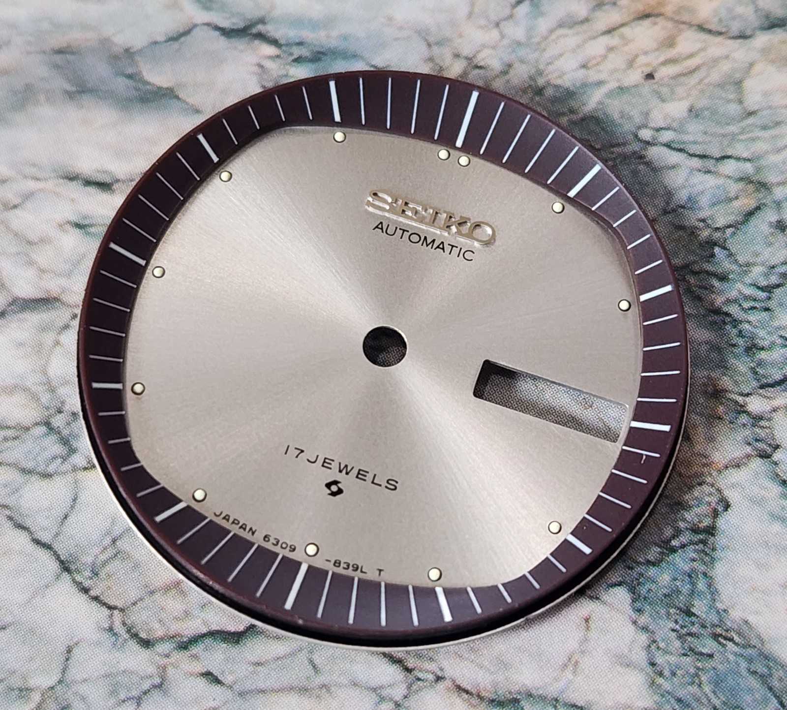 Nos Dial for Seiko 5 Automatic 6309-8270 839L NOS Vintage Watch.