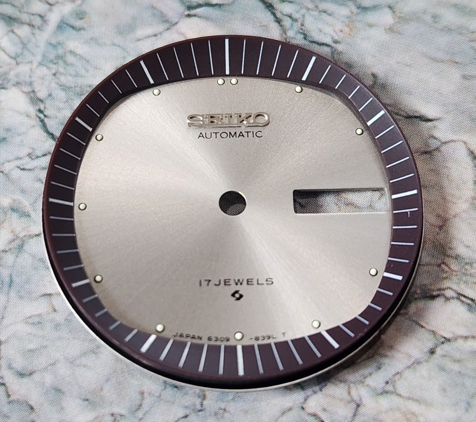Nos Dial for Seiko 5 Automatic 6309-8270 839L NOS Vintage Watch.