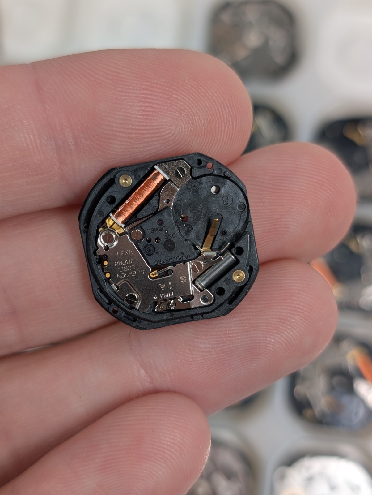 Lot Of Epson Shiojiri Japan Quartz Movements VX3J NOS UNTESTED