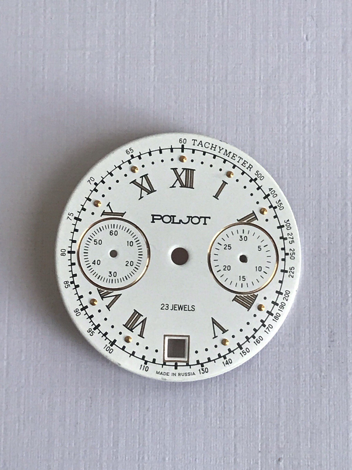 Poljot Chronograph cal. 3133, Dial