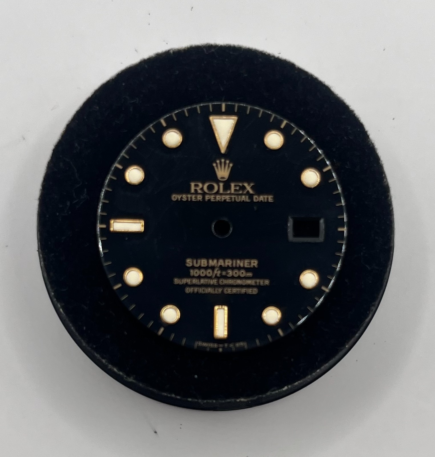 Authentic Rolex Black & Gold Submariner Date Dial