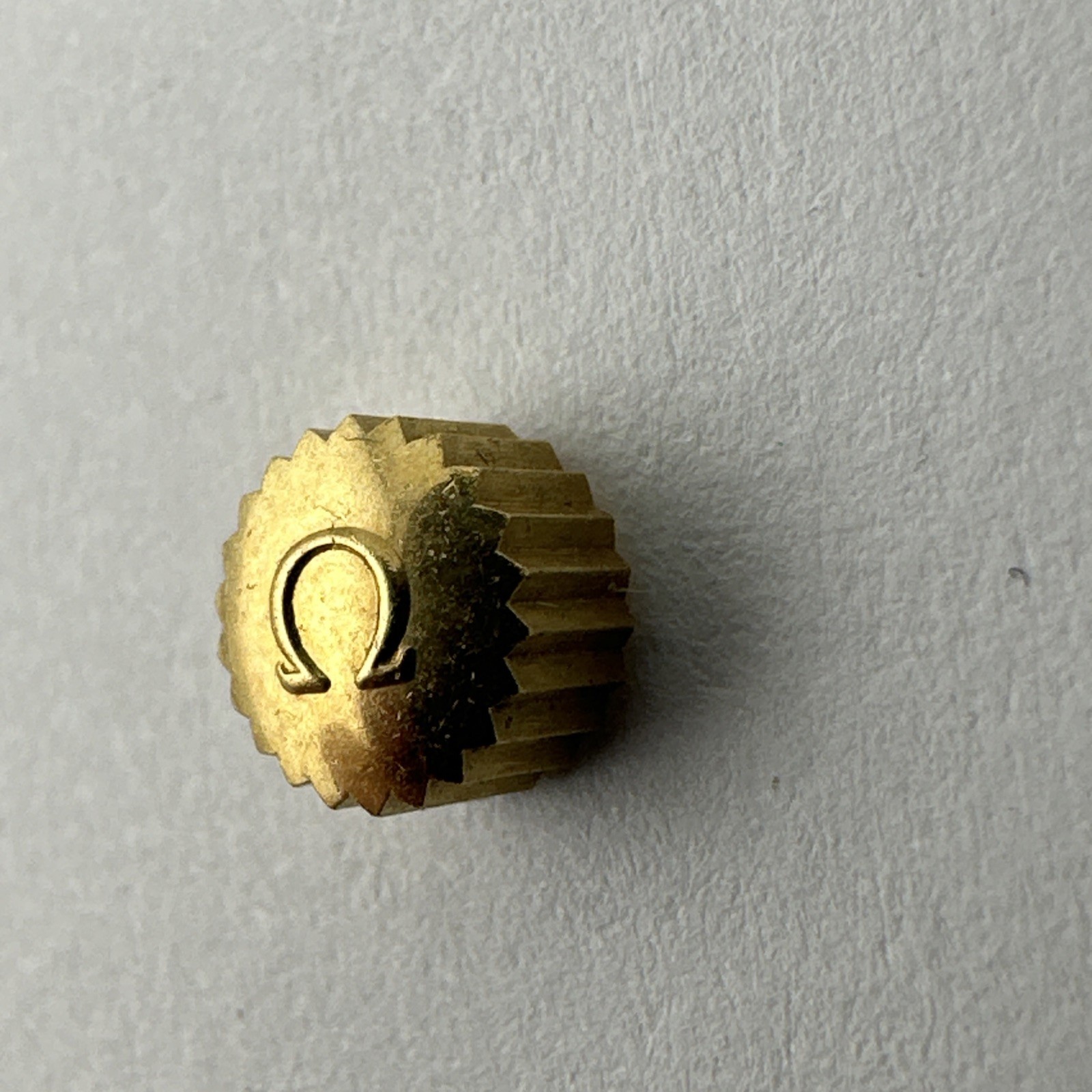 Omega Gold Plated 5.3mm X 3.5mm Wristwatch Crown – New Old Stock