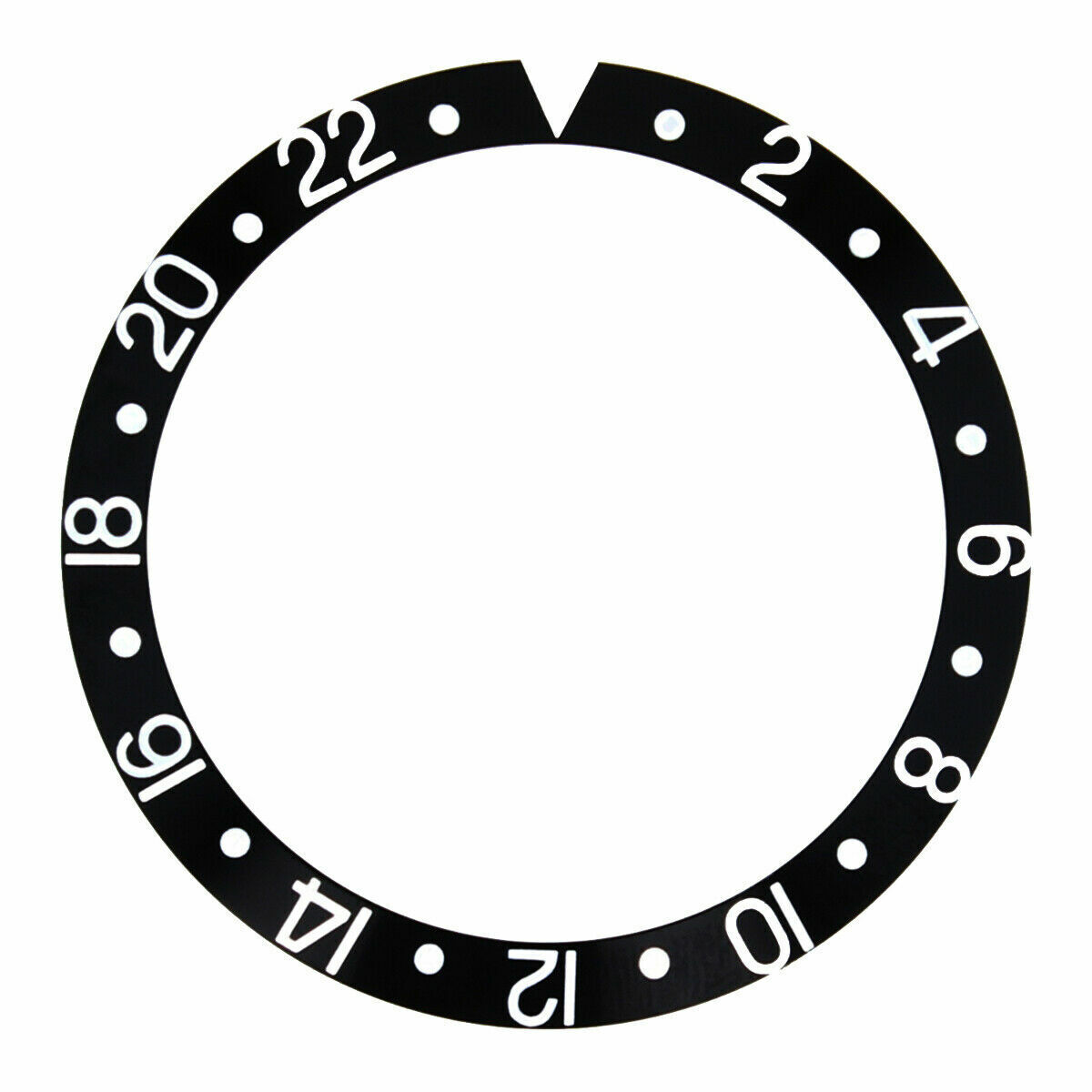 Bezel Insert For Rolex GMT Master II 16700, 16710, 16760, 16713, 16718 Black