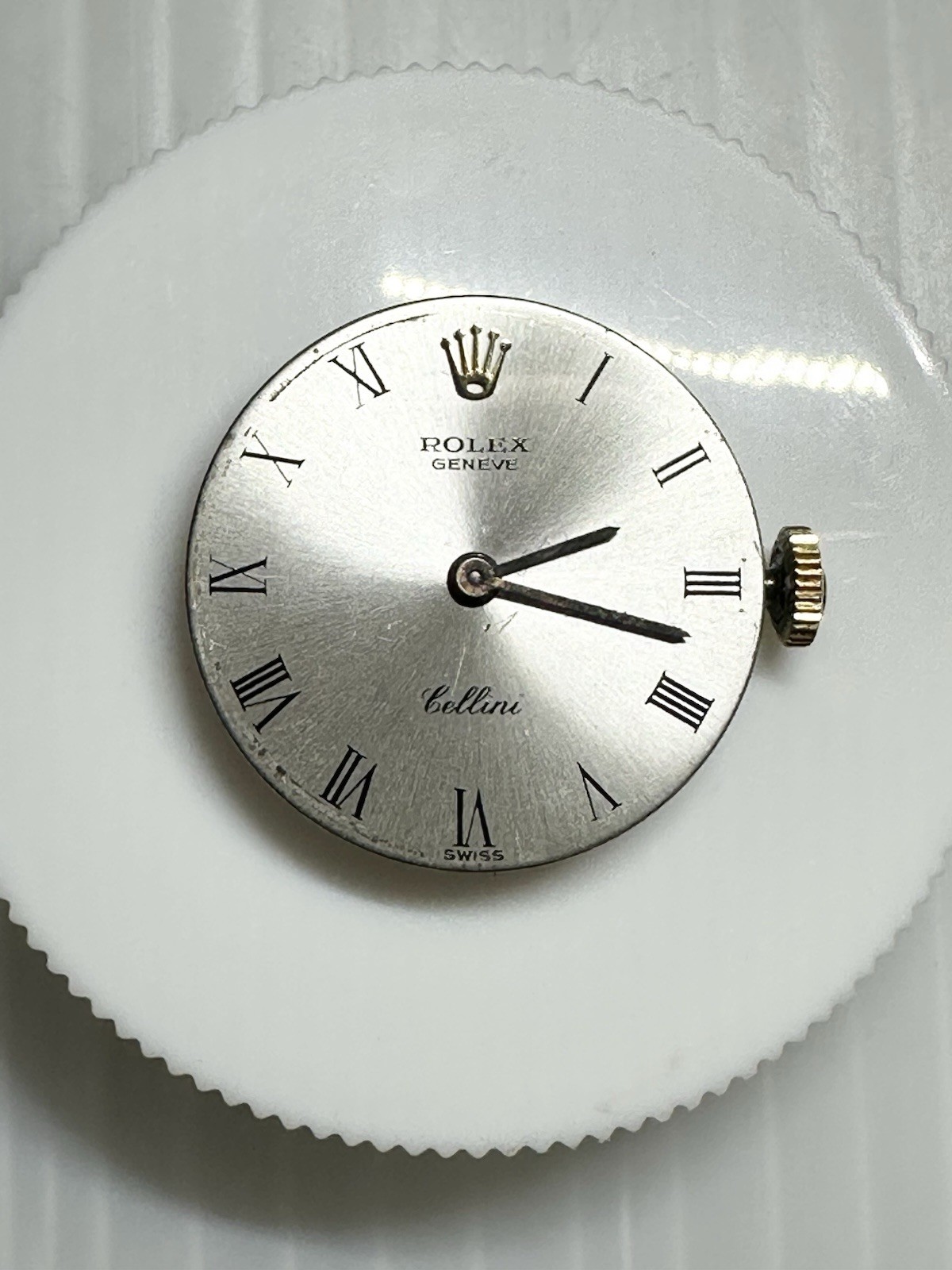 ROLEX 1601 Cellini Movement Dial Silver Dial SS Hand-wound Ladies Beautiful-RUNS