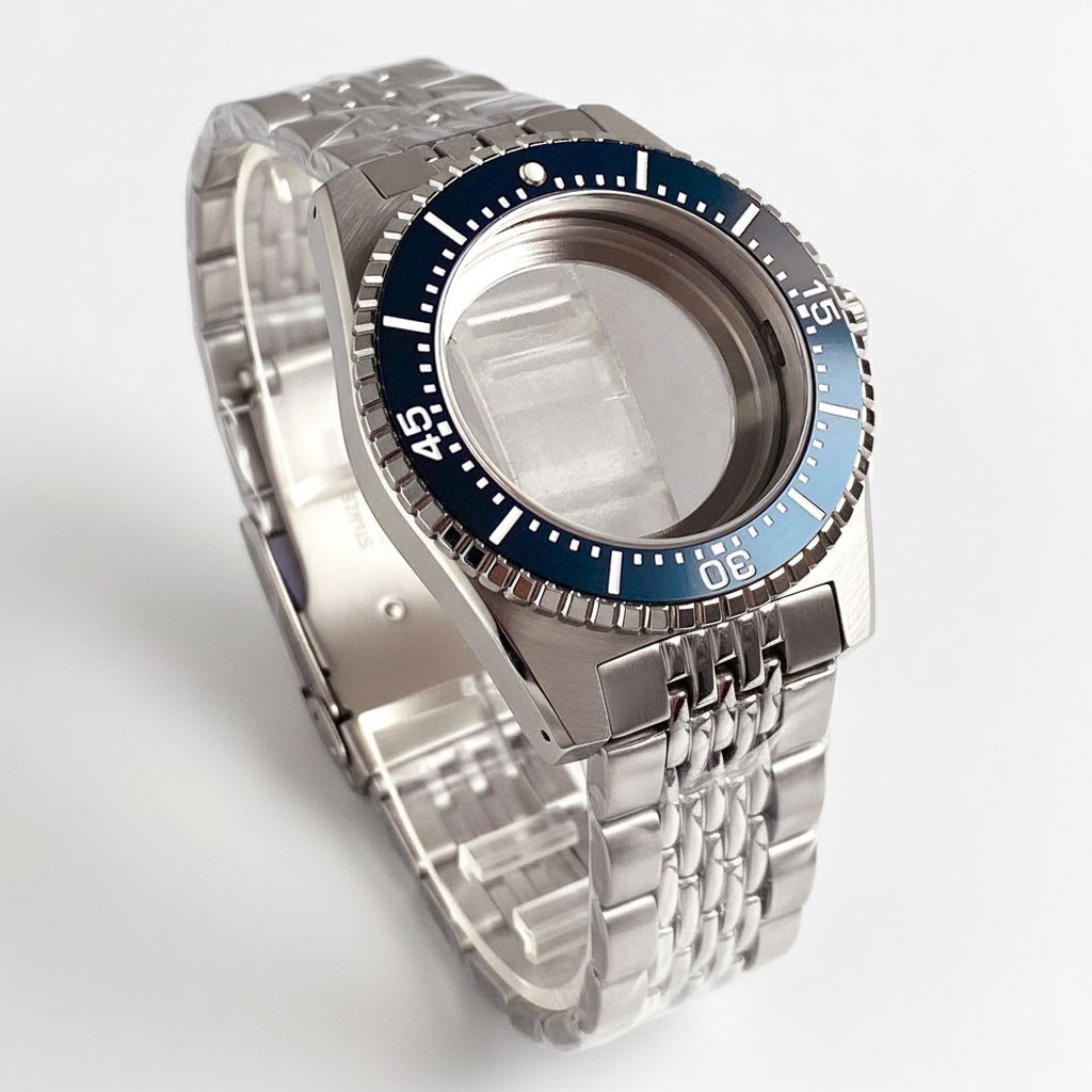 40mm Sapphire Glass Dive Watch Case Fit 62MAS Navigation Master NH35 NH36 2824