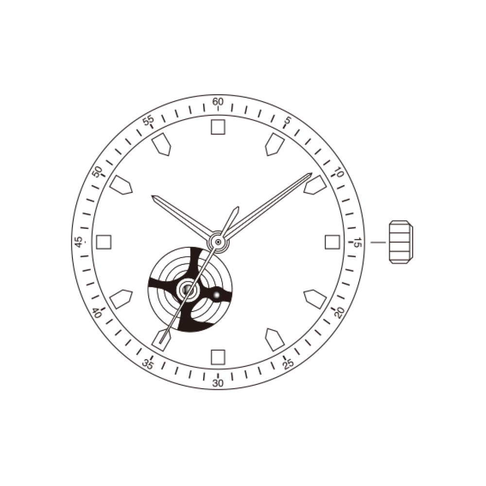 Hacking Miyota 82S0 Japanese Automatic Movement with an Open-Heart Display